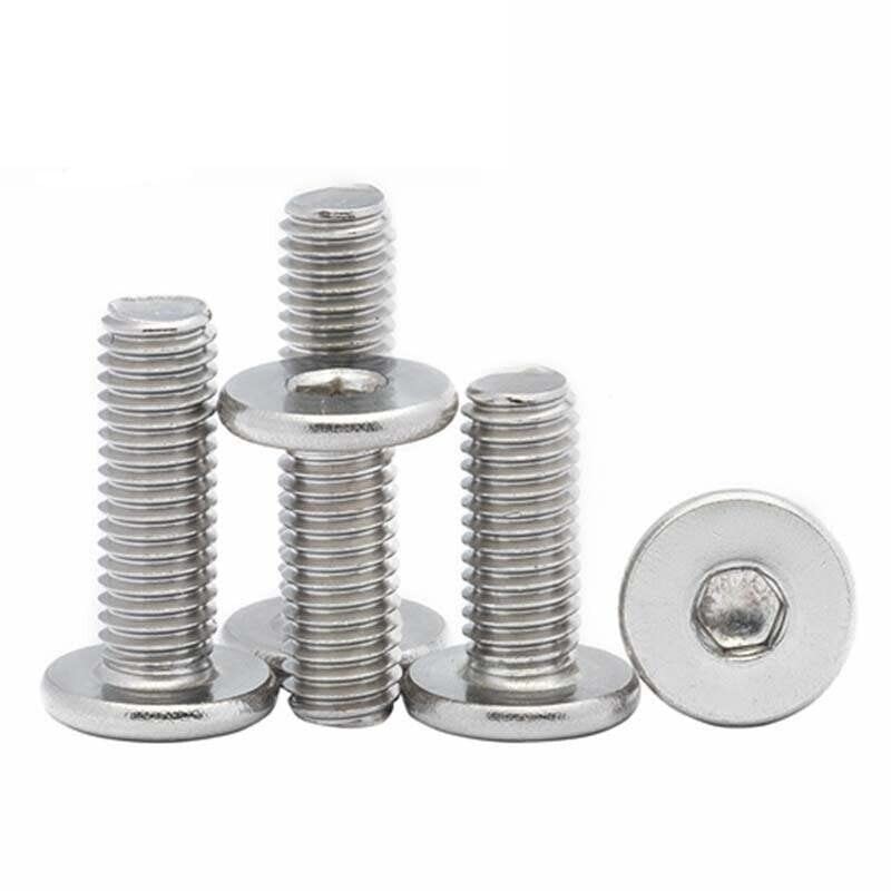 Low Profile Thin Head Stainless Steel Bolts Hex Head 10-60mm