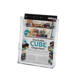 Deflecto A5 Portrait Lit-Loc Holder - Transparent