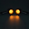 Unbranded Chrome Rear LED Turn Signals Amber Light For Harley