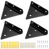 Gentpovth Pack of 4 Floating Shelf Brackets, 90 x 100