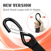 Quick Hood Loops,4 Pack Trunk Anchor Kayak Tie Downs with