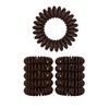 Spiral Hair Scrunchie, Transparent / Black / Brown / Metallic,