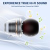 Neckband Bluetooth Headphones, Retractable Headset Wireless Bluetooth Earbuds with Microphone,