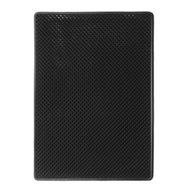 sourcing map Car Dashboard Anti-Slip Mat 7" x 5" Universal Sticky Dash Pad Grid Pattern Washable Reusable Car Non-Slip Mats for Phone Keys Sunglasses Electronic Devices, Black