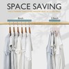 ManGotree Velvet Coat Hangers, Non-Slip Felt Suit Hangers, Ultra-Slim Space