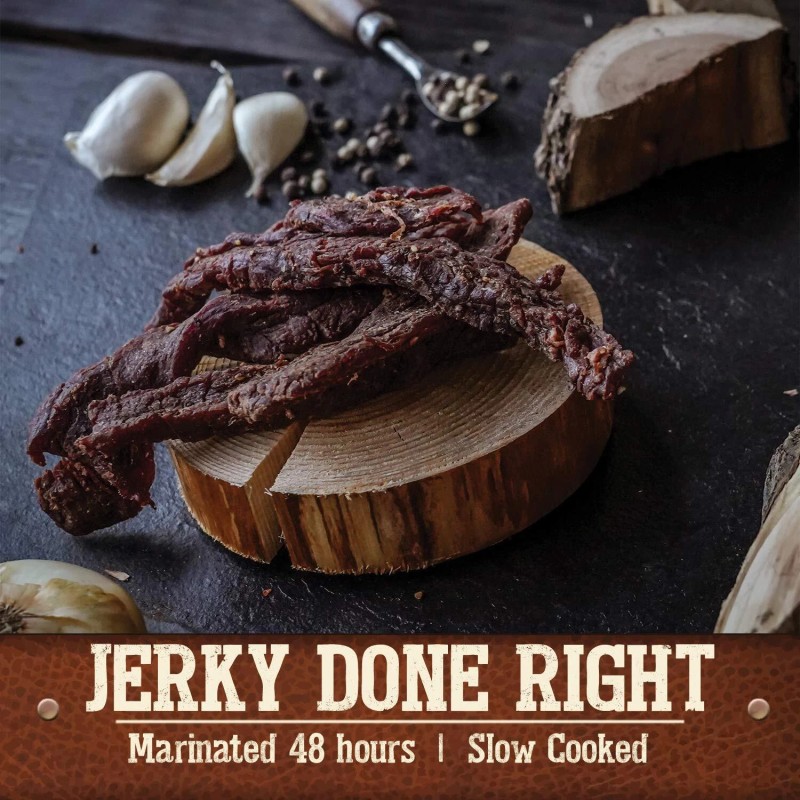 Cattleman's Cut Flank Steak Beef Jerky 9oz Tender Smoked Sweet