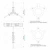 NMAZA 10Ton Hydraulic Gear Puller Wheel Bearing Pulling Separator 3