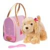 Pucci Pups – Plush Puppy – Carrier Bag – Golden