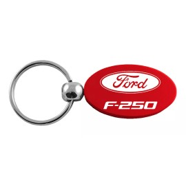 Ford F-250 Oval Key Ring (Red)