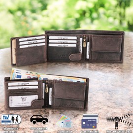MATADOR® 6404 Men's Wallet with RFID Protection, dark brown