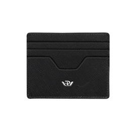 Philip Watch Men's Leather Card Holder, Black, Card Holder Collection - SW82USS2302