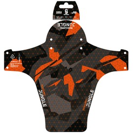 RideGuard PF1 Jungle Ember. Front MTB Mudguard Mountain Bike Fender. Fits 24”, 26”, 27.5”, 29”, Plus Size and Fat Bikes. UK Made 100% Recycled Plastic Waste 100% Recyclable.