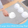 2 Pack Microfiber Dish Drying Mat,24*17 inch Absorbent Dish Drainer