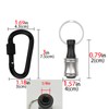 LUEXBOX 1/4 Inch Bit Holder Keychain, Hex Screwdriver Bits Holder