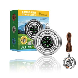 Stress-relieving gyro compass, a stress-relieving compass that can rotate freely, Outdoor Sport Compass for Boating, Orienteering, Hiking, Walking & Waterproof