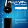 FORMUFIT PVC Pipe, 1" Size, (1.315" Actual OD) Sch 40