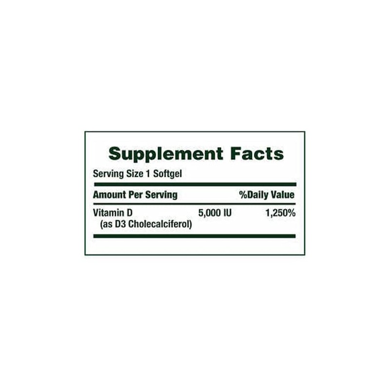 Nature's Bounty Immune Health Vitamin D3 5000 iu, Rapid Release
