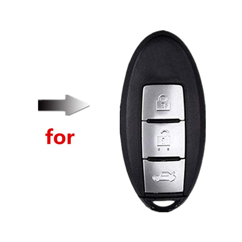 Happyit Leather Car Key Cover Case Keychain for Nissan Qashqai