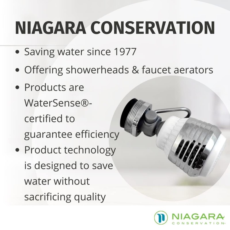 Dual Spray Swivel Faucet Aerator - Niagra Conservation | Sink