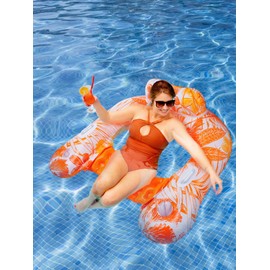 Pool Float Chair with Handle - 2pcs Inflatable Pool Chair Floats Adult Size, Large Size Lake Water Swimming Pools Floating Seat Lounger Floaties Raft Toy