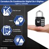 MERCURYAL Combination Lock 4 Digit Padlock - Combination Lock -