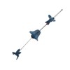 Metal Bird Shaped Hanging Wind Chime Home Garden Backyard Decoration