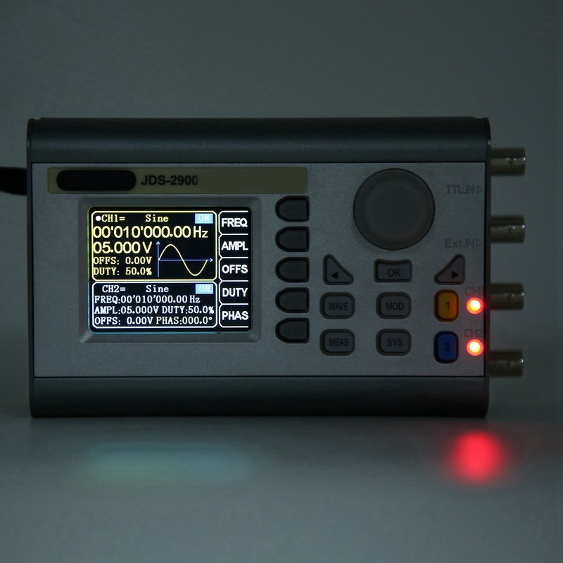 JDS2900-30M Function Arbitrary Waveform Signal Generator DDS 2CH Pulse Signal