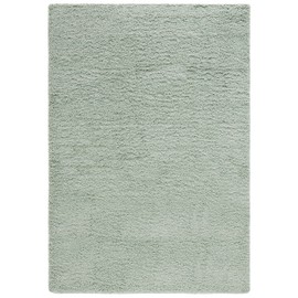 SAFAVIEH Laguna Shag Collection Area Rug - 5'3" x 7'6", Light Sage, Solid Design, Non-Shedding & Easy Care, 2-inch Thick Ideal for High Traffic Areas in Living Room, Bedroom (SGL303V)