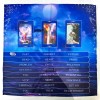 Superlunaris 3-Card Tarot Reading Spread Cloth, Tarot Menu, Altar Cloth,