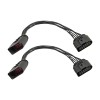 Cahuczlhoz 2Pcs 14 to 10 Pin Xenon HID Headlight Connector