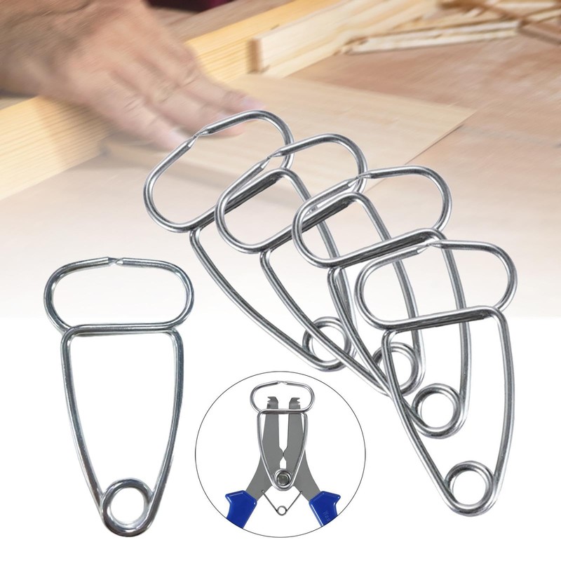 F Fityle 5Pcs Miter Spring Clamps Clips for Miter Pliers