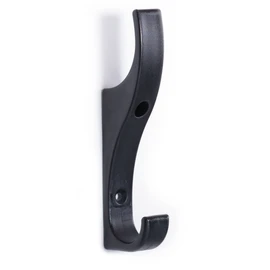 Toughook Unbreakable Plastic Safety Coat Hooks 10 Pack (Black)