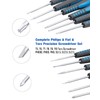 ROTATION 12-Piece Precision Screwdriver Set, Phillips, Slotted, Torx Star, Magnetic