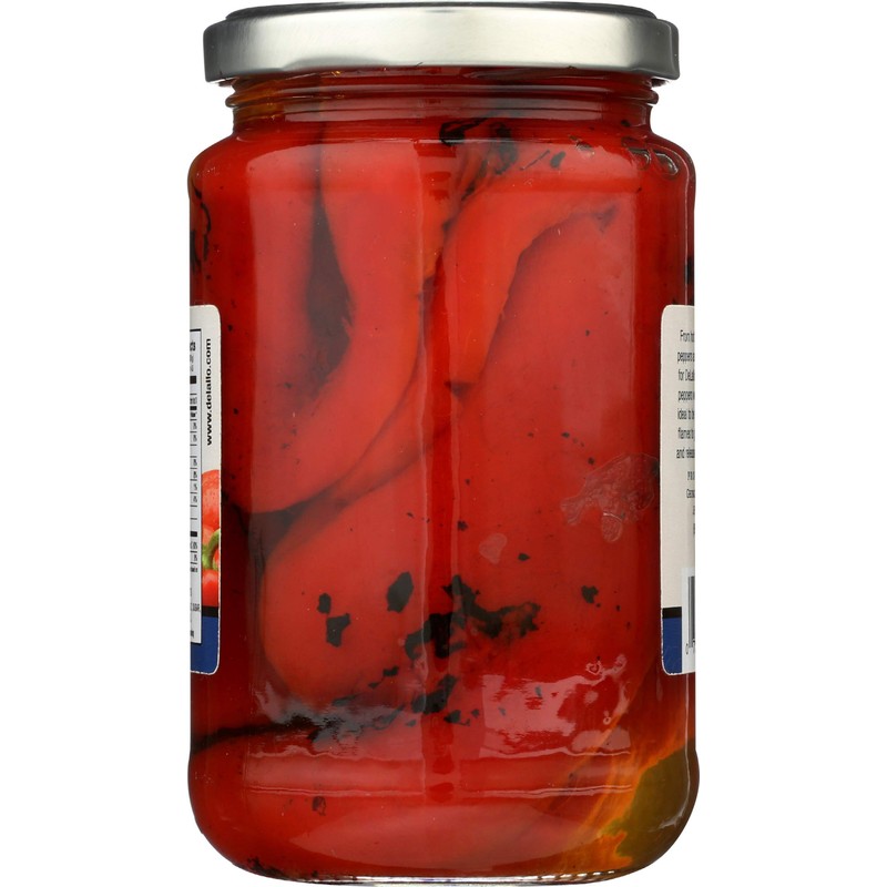 Delallo, Peppers Red Roasted, 12 Ounce