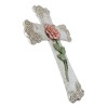 Rustic Western Pink Stalk of Rose With Tooled Flowers Faux
