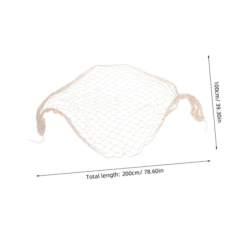 CAXUSD 1 Set Nautical Fishnet Wall Hanging Decor Rustic Beach