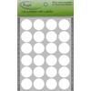 Royal Green White Stickers Round Labels - Circle Stickers Dots