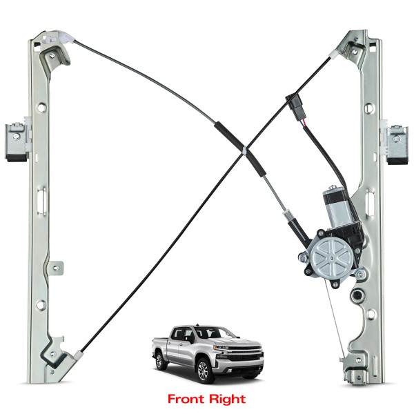 Unbranded Front Right Window Motor Regulator w/ Motor for Chevy