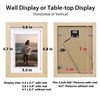 KINLINK 5x7 Picture Frame Natural Wood Frame with HD Plexiglass