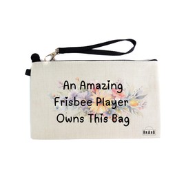 Gifts or Presents for Frisbee Players, an Amazing Frisbee Player Owns This Bag, Cosmetic Bags, Pencil Case - cb1648