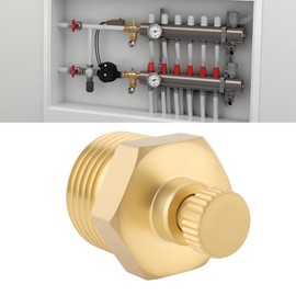 Create idea 2 x 1,27 cm BSP-Messing-Entlüftungsventil für Luftkompressoren, Gastanks, Hydrauliksysteme