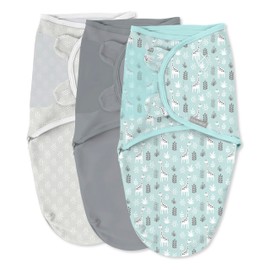 SwaddleMe by Ingenuity Original Swaddle, 100% Cotton, Improves Sleep & Calms Startle Reflex, 0-3 Months, 3-Pack - Our Tall Friends