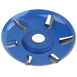 Tbest Wood Cutter for Angle Grinder, Steel Wood Carving Disc, 6 Teeth Cutter Circular Saw Blades Woodworking Tool Angle Grinder Accessories Arc Blade