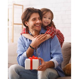 BOCHOI Geschenke Für Männer, Geschenk Für Ihn, Lederarmband Mit Gravur Für Meinen Papa Zum Valentinstag Geburtstagsgeschenk Für Papa Vatertag Jahrestag Geburtstag Weihnachten Geschenk Vater