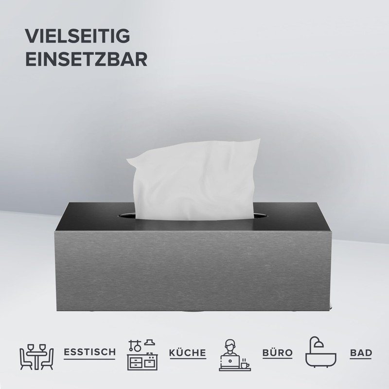 ovimar Styggehoe Cosmetic Tissues Box | Made of Fine Stainless