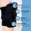 FLIRTARE Knee Brace with 3 Reusable Gel Ice Packs –