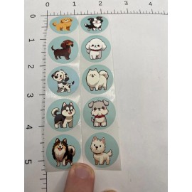 STICKER SHEET: cute dogs, puppies