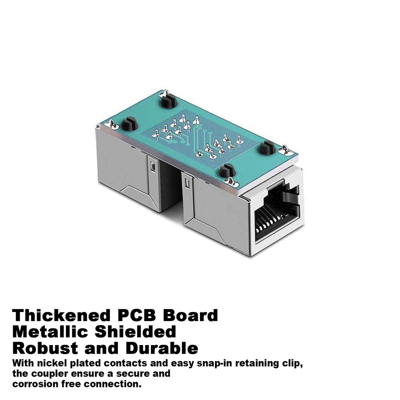 ZUZONG RJ45 Coupler Ethernet Extension Connector, Cat7 Cat6 Cat5e Ethernet