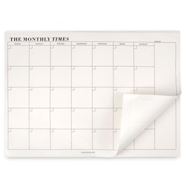 TESSTSY Monthly Planner Pad, 24.5 x 17.5 cm, Monthly Planner, Monthly Planner, Monthly Planning, Calendar Undated, Diary with To-Do List, Habit Tracker, for Household, School, Office, 60 Sheets