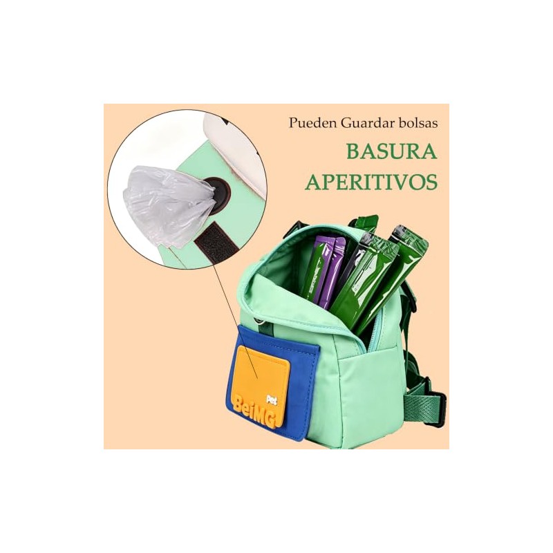 Mochila para Perro Impermeable, Arnés de Perro con Correa |